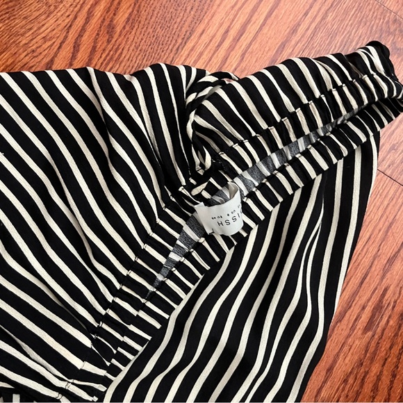 Dissh RORY STRIPE DRAWSTRING US Size 8 Black and Tan - Picture 8 of 8